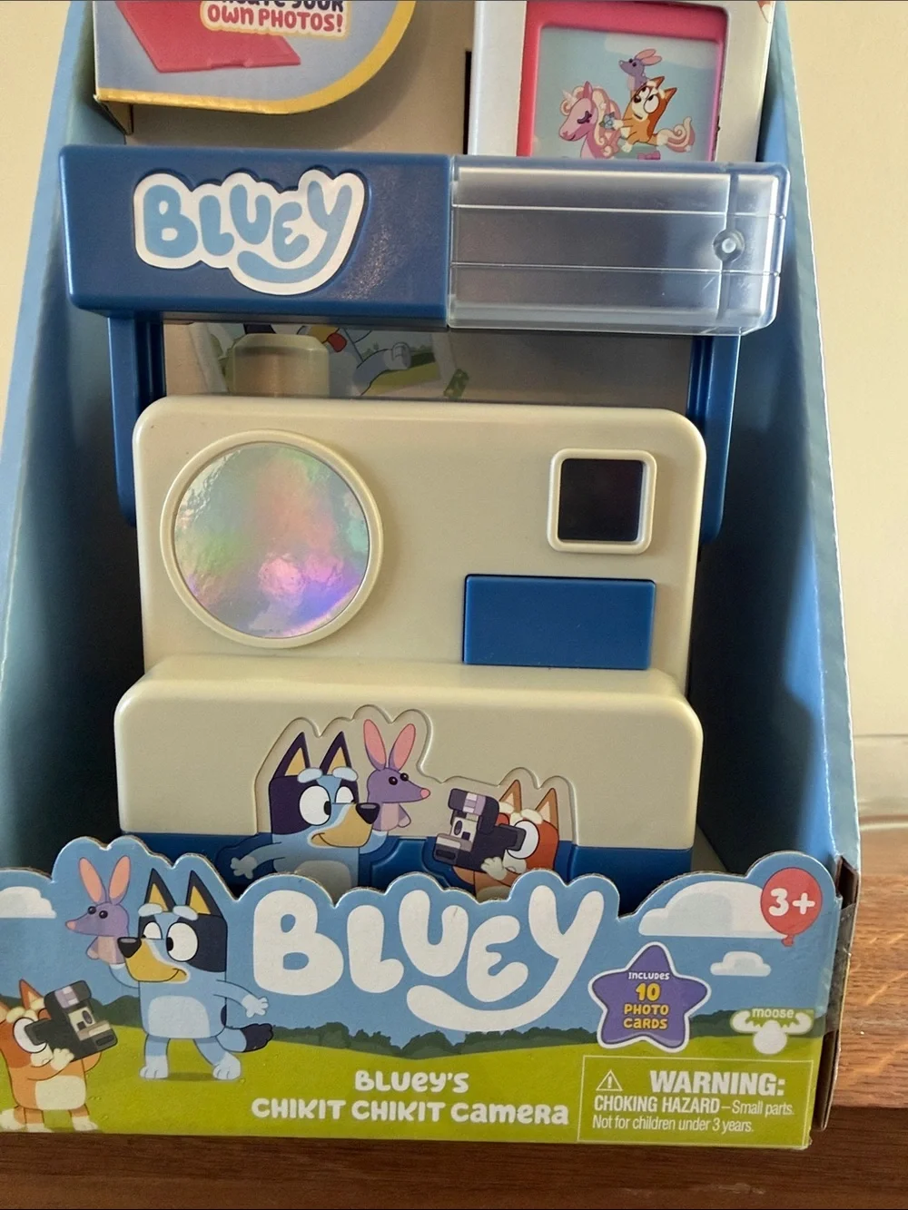 Bluey Chikit Chikit Camera Toy - Blue and Cream
